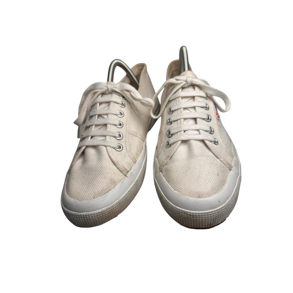 Superga 2750 Cotu Classic White Canvas Sneakers Unisex Women’s 9.5 - Picture 9 of 16